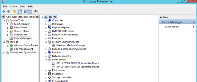 Device Manager - added VTL over iSCSI